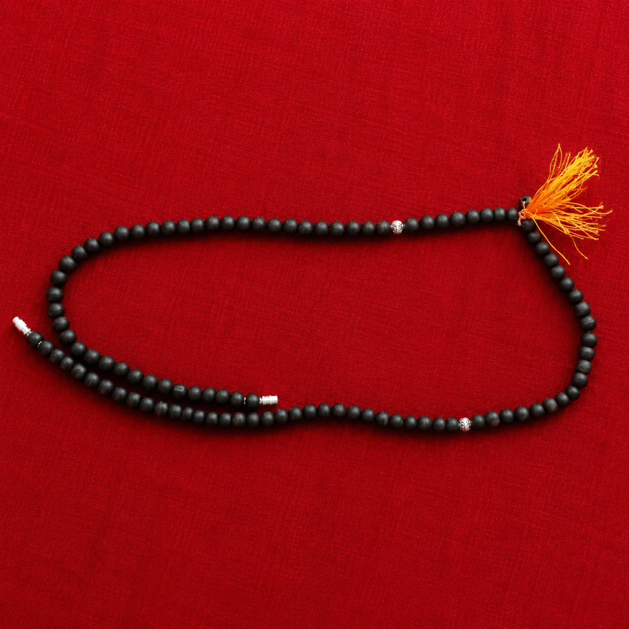 Karungali Mala Necklace | Handmade Spiritual Prayer Beads for Meditation & Devotion