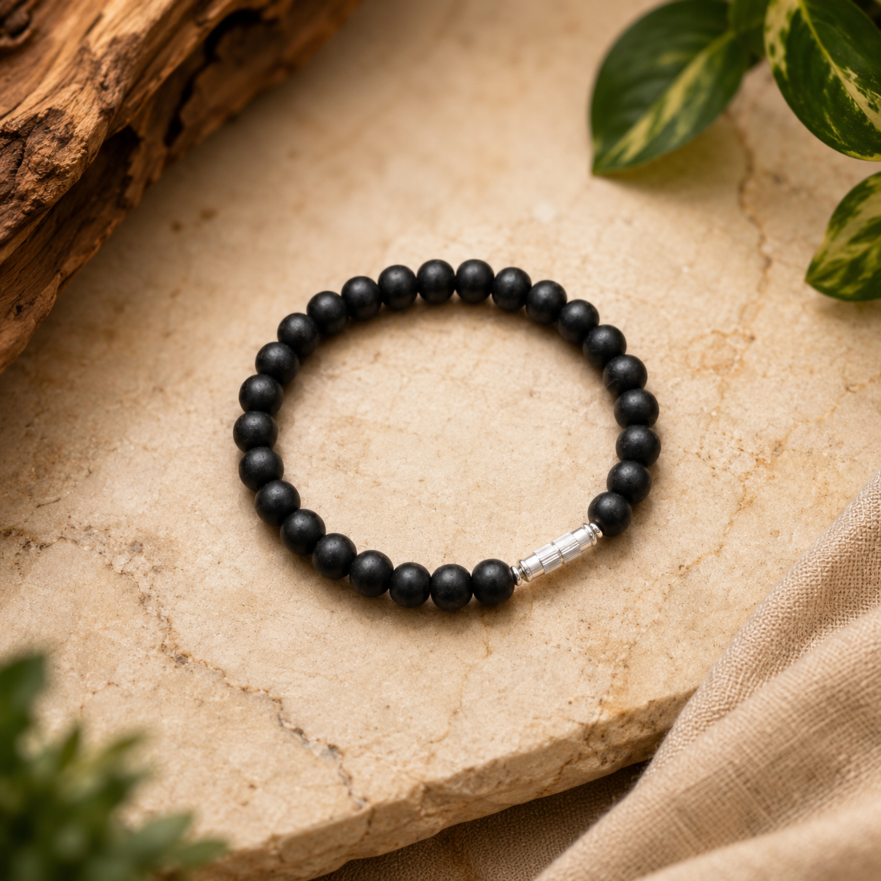 Premium Karungali Bead Bracelet – Classic Spiritual Wristband