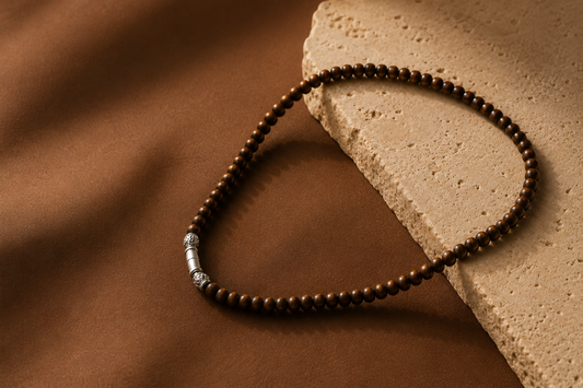 Wooden bead necklace