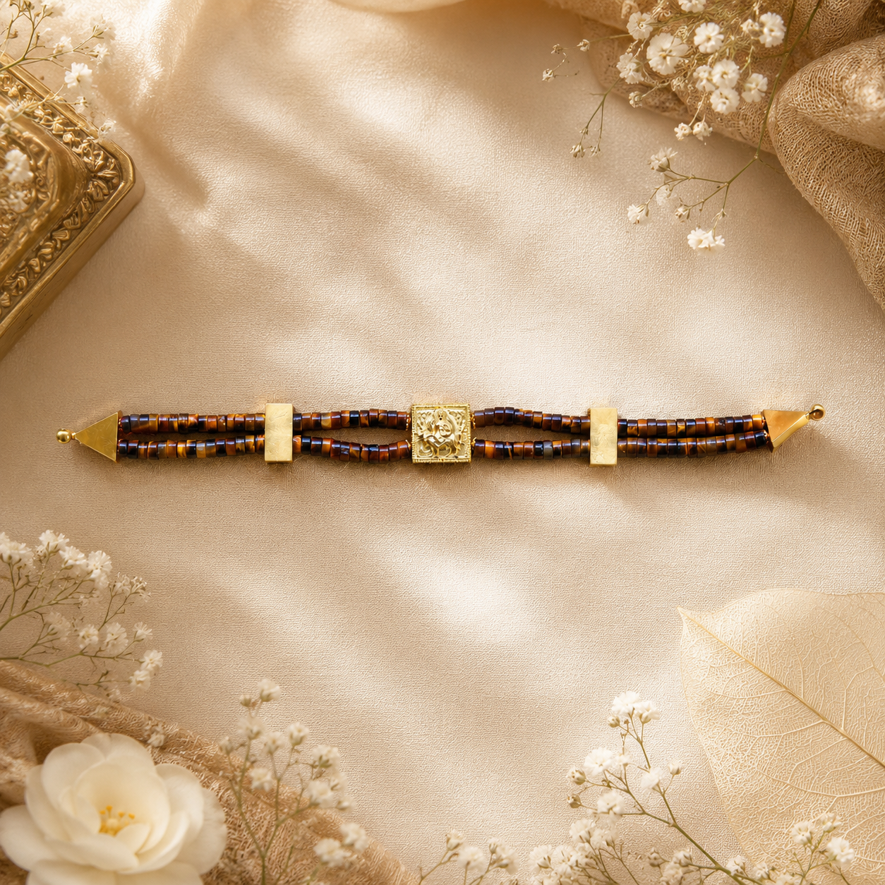 Double Strand Ganapathi Bracelet – Divine Protection &amp; Positive Energy