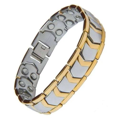 Premium Dual-Tone Magnetic Stainless Steel Bracelet